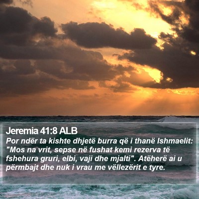 Jeremia 41:8 ALB Bible Verse Image