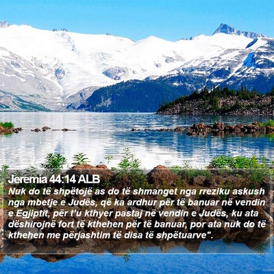 Jeremia 44:14 ALB Bible Verse Image