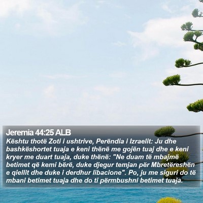 Jeremia 44:25 ALB Bible Verse Image