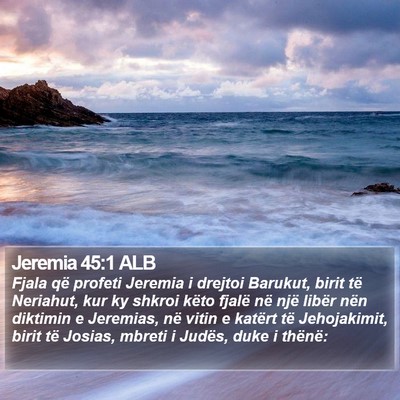 Jeremia 45:1 ALB Bible Verse Image
