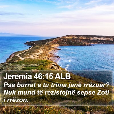 Jeremia 46:15 ALB Bible Verse Image