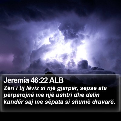 Jeremia 46:22 ALB Bible Verse Image