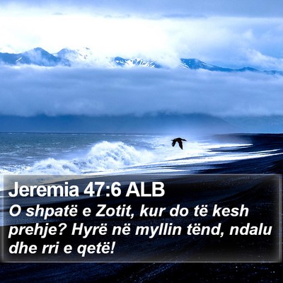 Jeremia 47:6 ALB Bible Verse Image