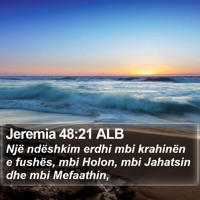 Jeremia 48:21 ALB Bible Verse Image