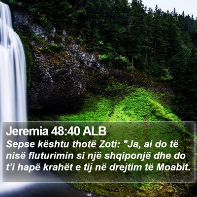 Jeremia 48:40 ALB Bible Verse Image