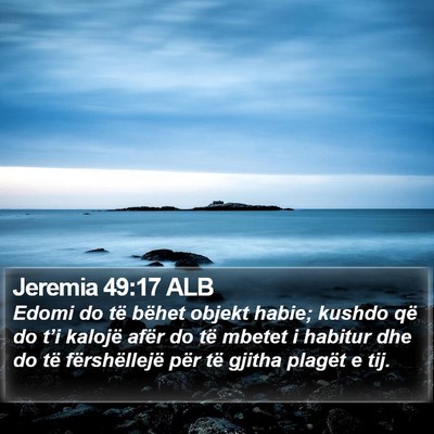Jeremia 49:17 ALB Bible Verse Image