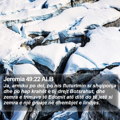 Jeremia 49:22 ALB Bible Verse Image