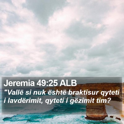 Jeremia 49:25 ALB Bible Verse Image