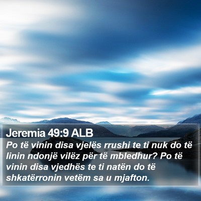 Jeremia 49:9 ALB Bible Verse Image