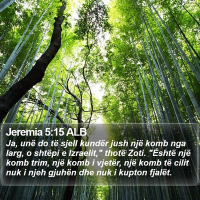 Jeremia 5:15 ALB Bible Verse Image