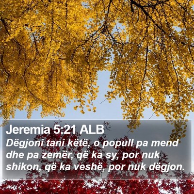 Jeremia 5:21 ALB Bible Verse Image