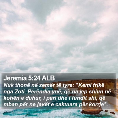 Jeremia 5:24 ALB Bible Verse Image
