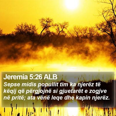 Jeremia 5:26 ALB Bible Verse Image