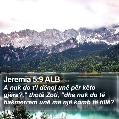 Jeremia 5:9 ALB Bible Verse Image