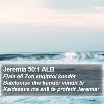 Jeremia 50:1 ALB Bible Verse Image
