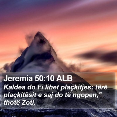 Jeremia 50:10 ALB Bible Verse Image