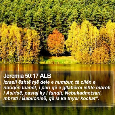 Jeremia 50:17 ALB Bible Verse Image