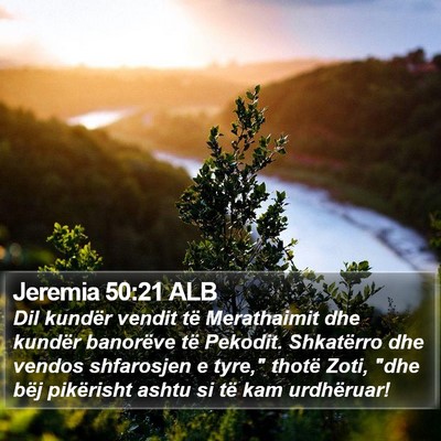 Jeremia 50:21 ALB Bible Verse Image