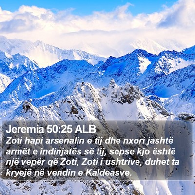 Jeremia 50:25 ALB Bible Verse Image