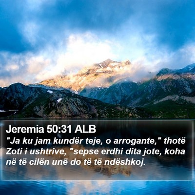Jeremia 50:31 ALB Bible Verse Image