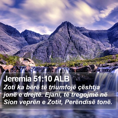 Jeremia 51:10 ALB Bible Verse Image