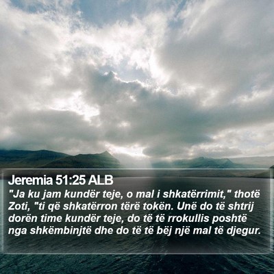 Jeremia 51:25 ALB Bible Verse Image