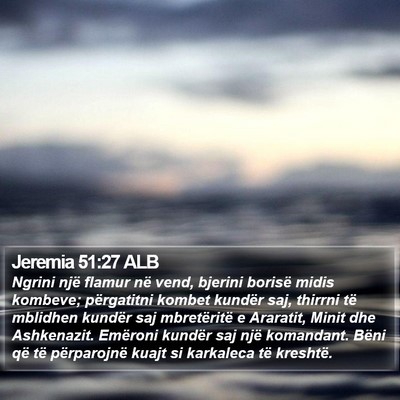 Jeremia 51:27 ALB Bible Verse Image