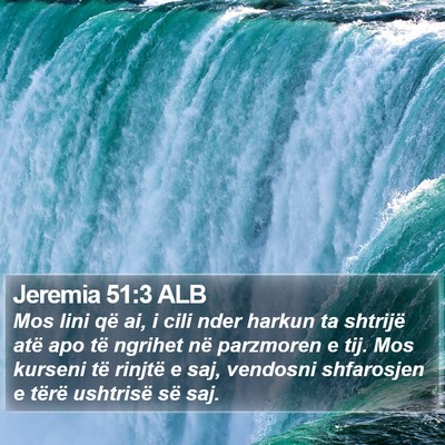 Jeremia 51:3 ALB Bible Verse Image