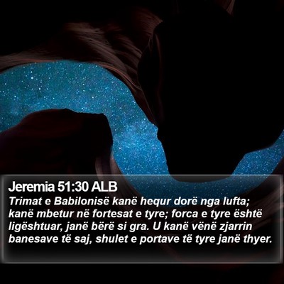 Jeremia 51:30 ALB Bible Verse Image