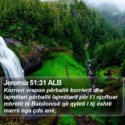 Jeremia 51:31 ALB Bible Verse Image
