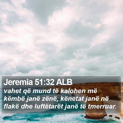 Jeremia 51:32 ALB Bible Verse Image