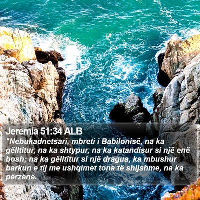 Jeremia 51:34 ALB Bible Verse Image