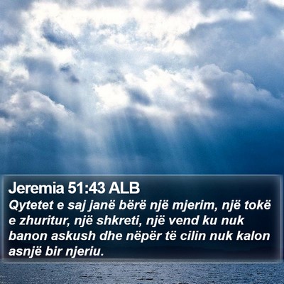Jeremia 51:43 ALB Bible Verse Image