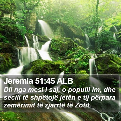 Jeremia 51:45 ALB Bible Verse Image