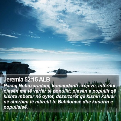 Jeremia 52:15 ALB Bible Verse Image