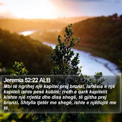 Jeremia 52:22 ALB Bible Verse Image