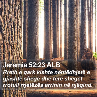 Jeremia 52:23 ALB Bible Verse Image