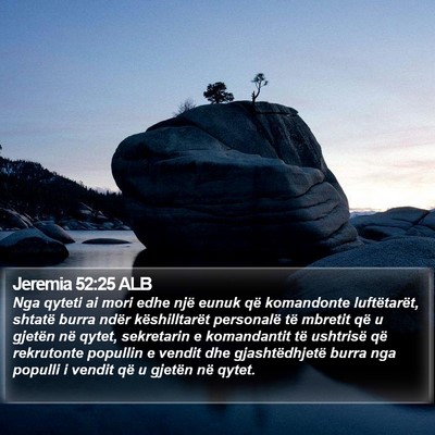 Jeremia 52:25 ALB Bible Verse Image
