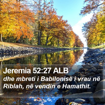 Jeremia 52:27 ALB Bible Verse Image