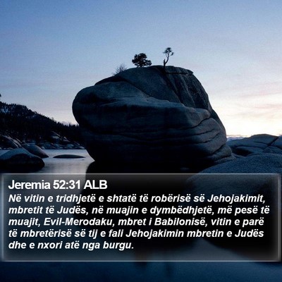 Jeremia 52:31 ALB Bible Verse Image