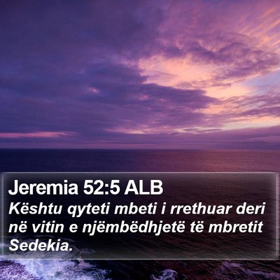 Jeremia 52:5 ALB Bible Verse Image