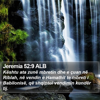 Jeremia 52:9 ALB Bible Verse Image