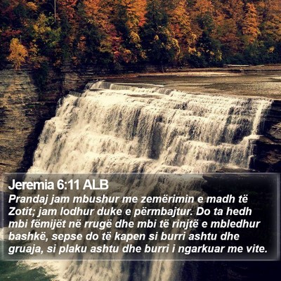 Jeremia 6:11 ALB Bible Verse Image