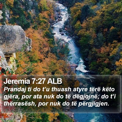 Jeremia 7:27 ALB Bible Verse Image