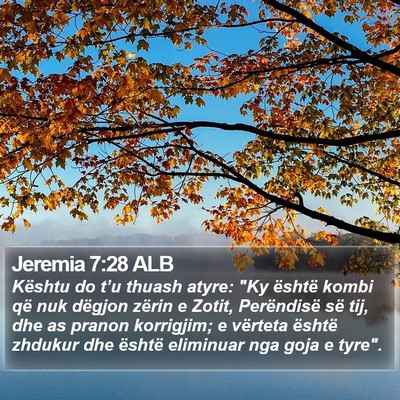 Jeremia 7:28 ALB Bible Verse Image