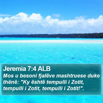 Jeremia 7:4 ALB Bible Verse Image