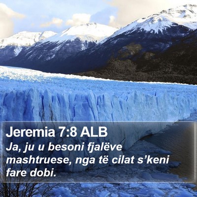 Jeremia 7:8 ALB Bible Verse Image