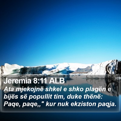 Jeremia 8:11 ALB Bible Verse Image