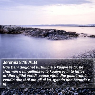 Jeremia 8:16 ALB Bible Verse Image