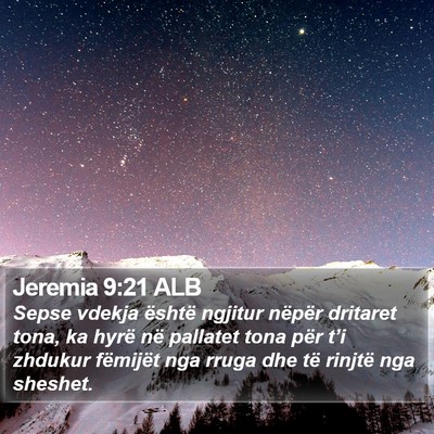 Jeremia 9:21 ALB Bible Verse Image